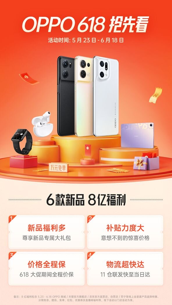 618年中大促火热开启！6款新品8亿补贴，OPPO Find X5 ...-1.jpg