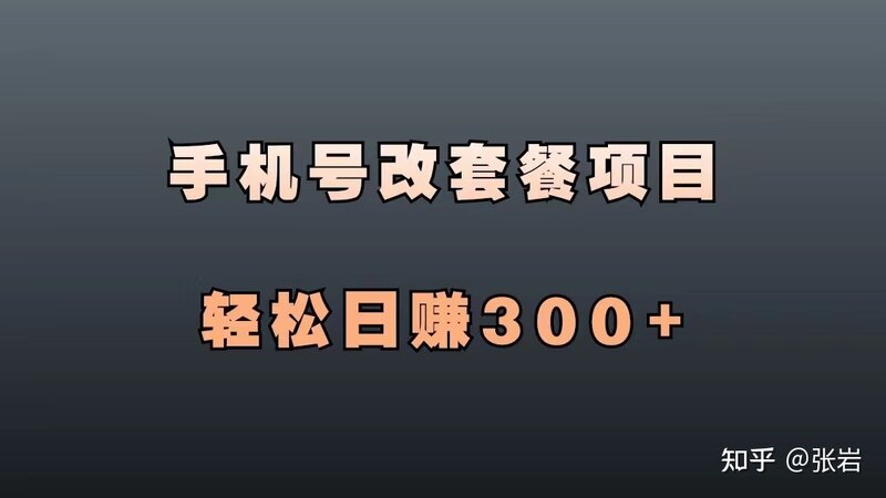 全网手机号改套餐项目，利用信息差赚钱，轻松日赚300+-2.jpg