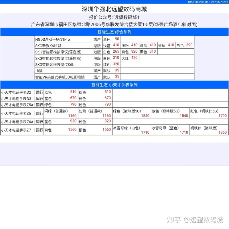 1月1日｜深圳华强北远望数码商城市场报价-12.jpg