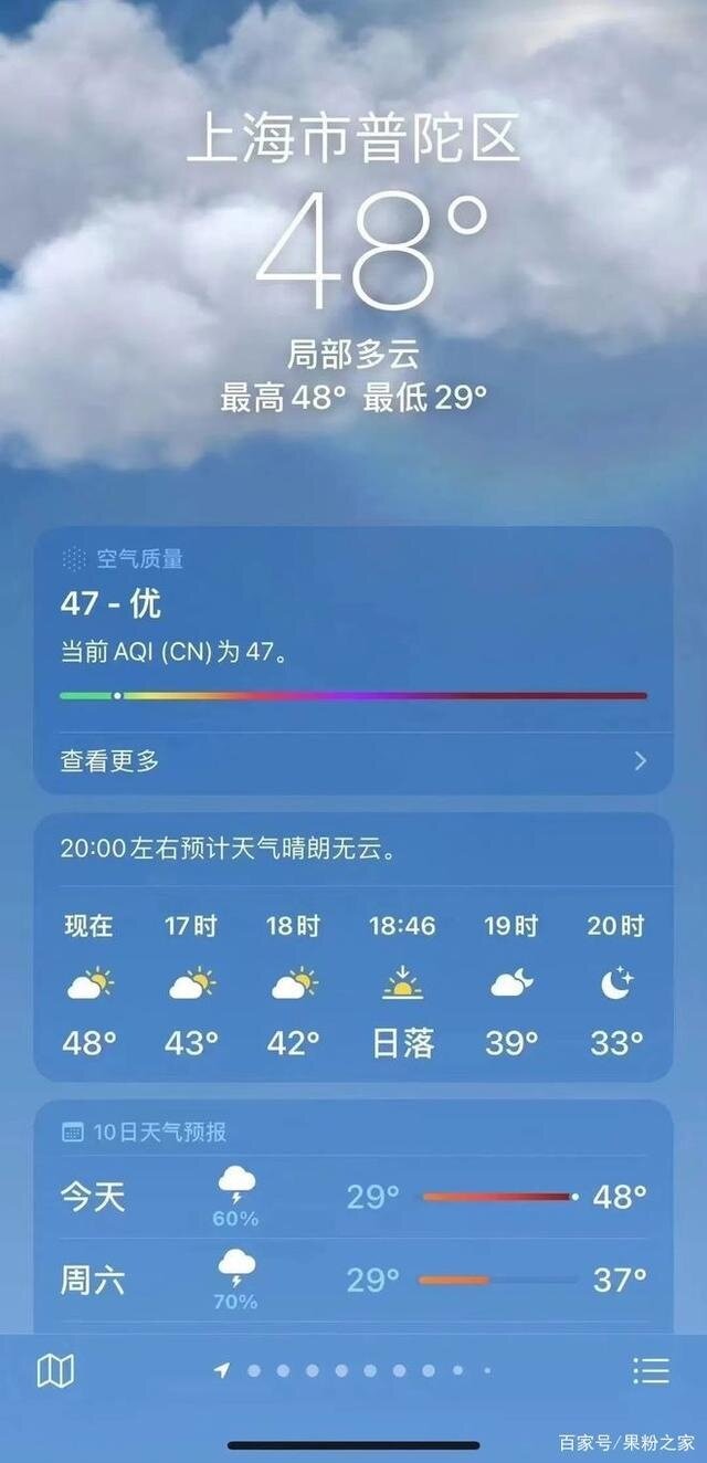 网曝苹果手机显示上海气温 49 ℃ 是真的吗？-1.jpg