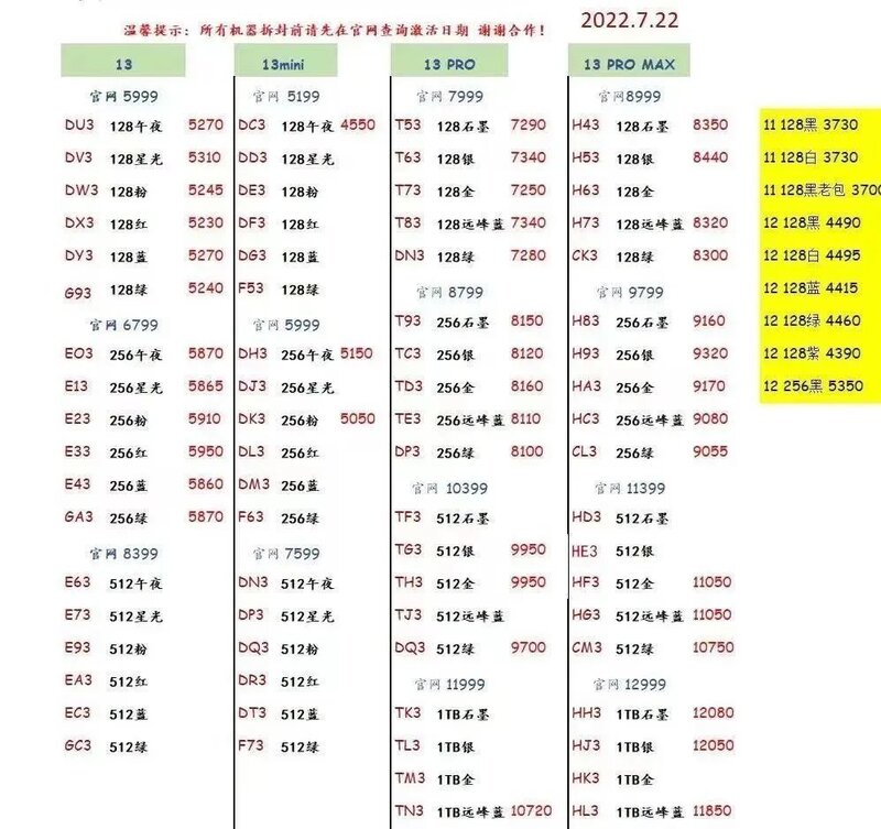 7月23日全新苹果12/13系列国行美版无锁资源机报价-1.jpg