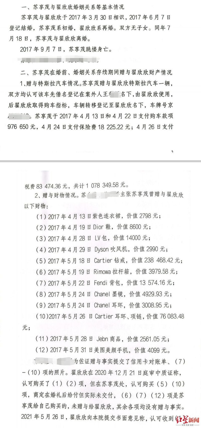 「索要千万逼死老公案」五年后一审宣判，妻子翟欣欣被判 ...-3.jpg