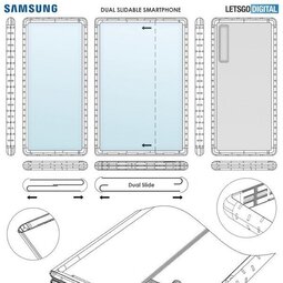 三星全新折叠屏专利曝光 可以双向拉伸外观形式S21-爱锋贝 正品二手手机批发