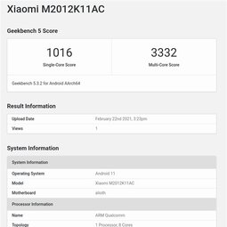 Redmi K40现身跑分网站：骁龙870加持-爱锋贝 正品二手手机批发