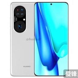 华为P50 Pro+全新高清渲染图曝光：双圆四摄-爱锋贝 正品二手手机批发