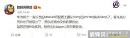 华为Mate40E再度曝光 搭载麒麟990E或无缘旗舰主摄-爱锋贝 正品二手手机批发