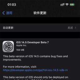 苹果iOS/iPadOS 14.5 Beta 7发布：本轮测试始于2月1日-爱锋贝 正品二手手机批发