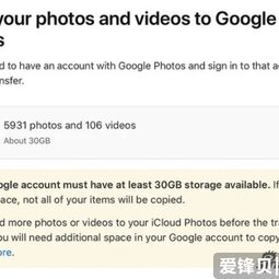 苹果允许用户将iCloud照片转移到谷歌相册-爱锋贝 正品二手手机批发